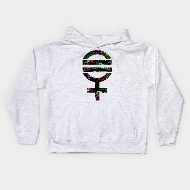 Women are Equal Kids Hoodie by mailboxdisco